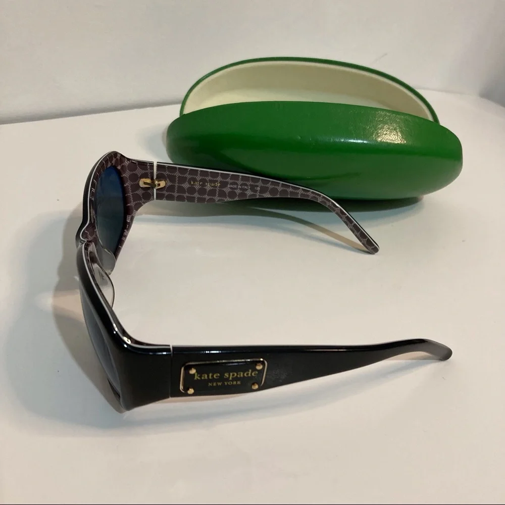 Kate Spade 125 Made In Italy Sunglasses, Case, And Dust Cloth - Picture 6 of 8